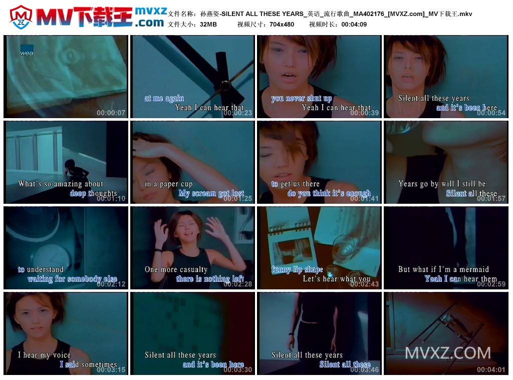 孙燕姿-SILENT ALL THESE YEARS_英语_流行歌曲_MA402176